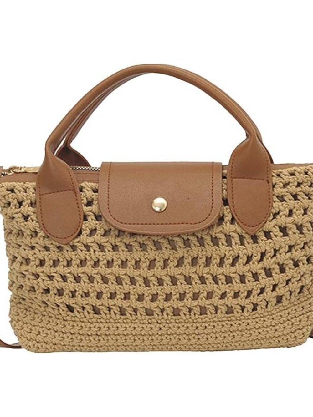 Mini Crochet Crossbody Bags for Women Summer Beach Handbag Woven Tote Purse with